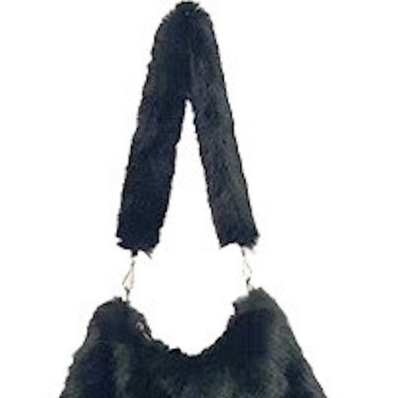 DEVORAH'S SECRET Black Stylish Faux Fur Bag - Picture 3 of 4